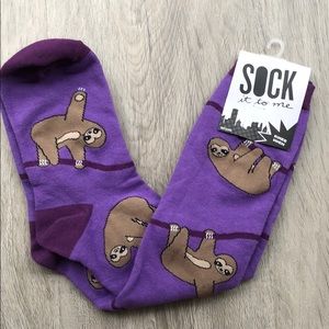 NWT Sloth knee high socks